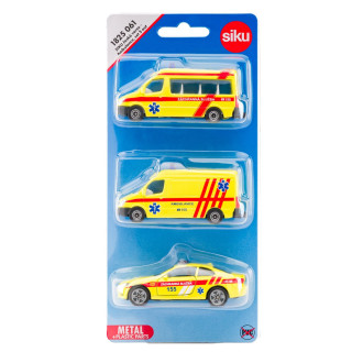 Siku set ambulance, sada 3 aut, česká verze