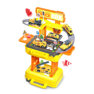 Alltoys Hrací set v kufříku 2v1 - stavební stroje