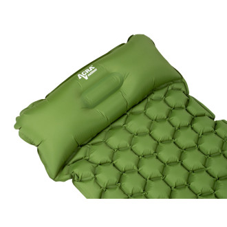 Acra L140CL nafukovací karimatka s polštářkem zelená 5cm