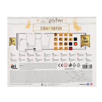 Pěnová razítka s blokem Harry Potter, 14ks s polštářky - 29x23x2,5cm
