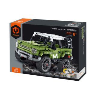 Stavebnice iM.MASTER terénní auto na zpětné natažení, 474 dílků