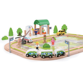 2Kids Toys Vláčkodráha Vesnice 110 dílů