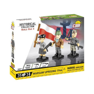 Cobi 2057 3 figurky s doplňky Varšavské povstání, 35 kostek