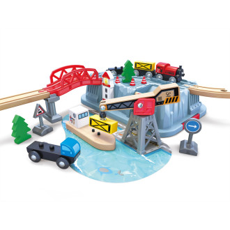 Hape Vláčkodráha set v boxu, Přístaviště