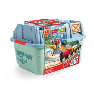 Hape Vláčkodráha set v boxu, Přístaviště