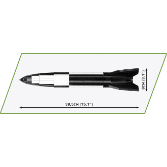 Cobi 3121 Německá balistická řízená střela V-2, 560 kostek, 1:35