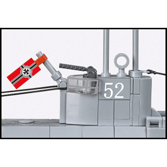 Cobi 4852 II WW U-Boot U-52 (type VIIB), 1:144, 474 kostek