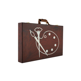 Art box kreativní sada 79ks v dřevěném kufříku 37x23x5cm
