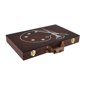 Art box kreativní sada 79ks v dřevěném kufříku 37x23x5cm