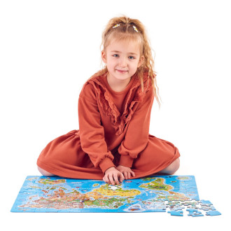 Popular Puzzle, Mapa světa, 160 ks, CZ