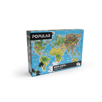 Popular Puzzle, Mapa světa, 160 ks, CZ
