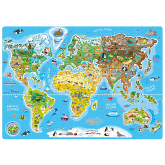 Popular Puzzle, Mapa světa, 160 ks, AN