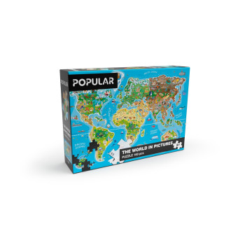 Popular Puzzle, Mapa světa, 160 ks, AN