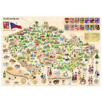 Popular Puzzle, Mapa České republiky, 160 ks