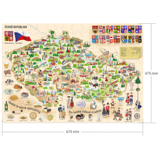 Popular Puzzle, Mapa České republiky, 160 ks