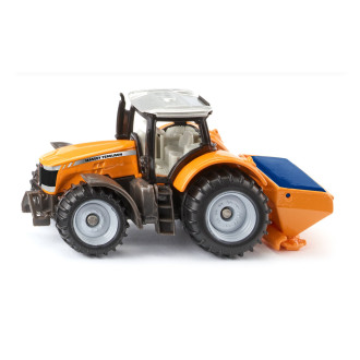 Siku traktor Massey Ferguson se sypačem soli
