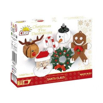 Cobi 20011 Ozdoba na stromeček Santa Claus, 75 kostek