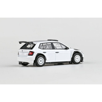 Abrex Škoda Fabia III FL Rally2 Evo (2019), šotolinová kola, 1:43, Bílá