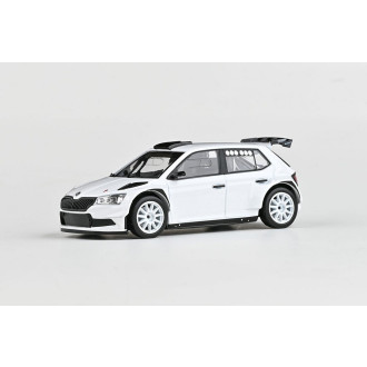 Abrex Škoda Fabia III FL Rally2 Evo (2019), Asfaltová kola zákaznická, 1:43, Bílá