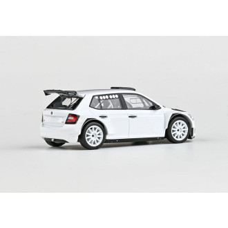 Abrex Škoda Fabia III FL Rally2 Evo (2019), Asfaltová kola zákaznická, 1:43, Bílá