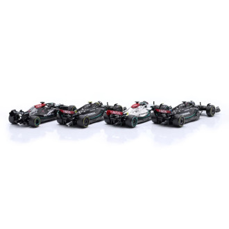 Bburago RACE Formula F1 4PAC Mercedes AMG F1 W15 (2024), 44 L.Hamil ton, 63 G.Russe