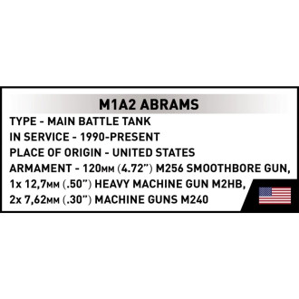 Cobi 2632 Armed Forces M1A2 Abrams, 1:35, 1025 kostek