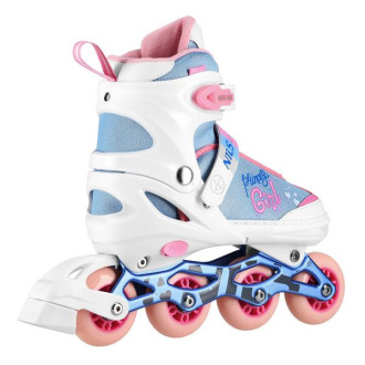 Kolečkové brusle NILS Extreme NA18168A Princess bílé vel.M (35-38)