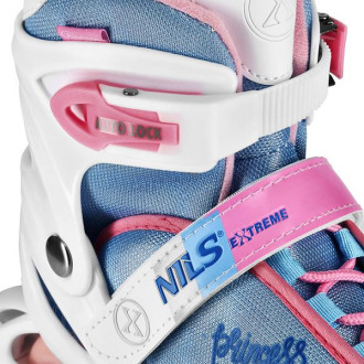 Kolečkové brusle NILS Extreme NA18168A Princess bílé vel.M (35-38)