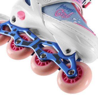 Kolečkové brusle NILS Extreme NA18168A Princess bílé vel.M (35-38)
