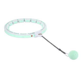 Masážní hula hoop HMS HHW06 se závažím a počítadlem, zelená