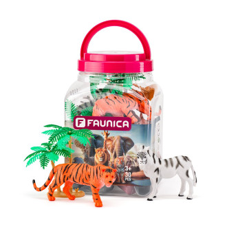 Faunika Zvířátka figurky sada v MEGA tubě - Safari