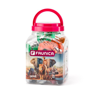 Faunika Zvířátka figurky sada v MEGA tubě - Safari