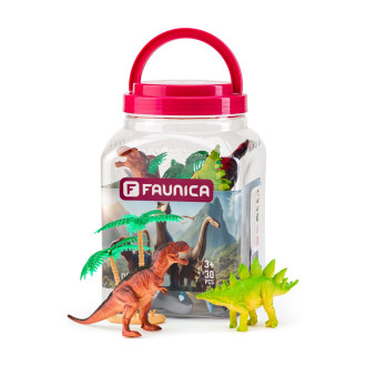 Faunika Zvířátka figurky sada v MEGA tubě - Dinosauři
