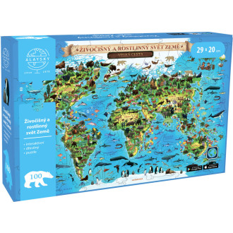 Alaysky´s Interaktivní dřevěné puzzle Flora & Fauna A4 AR CZ, 100 dílků