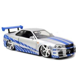 Jada Rychle a zběsile auto 2002 Nissan Skyline GTR-R R34 1:24
