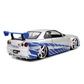 Jada Rychle a zběsile auto 2002 Nissan Skyline GTR-R R34 1:24