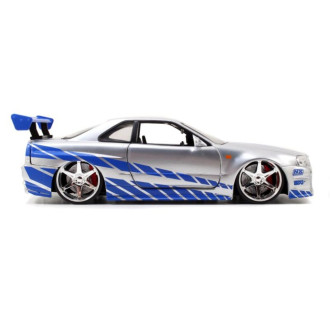 Jada Rychle a zběsile auto 2002 Nissan Skyline GTR-R R34 1:24