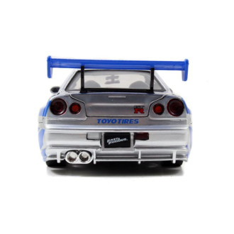 Jada Rychle a zběsile auto 2002 Nissan Skyline GTR-R R34 1:24