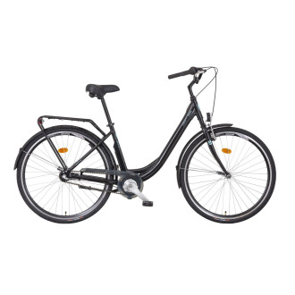 Městské jízdní kolo Liberty Strada 3spd. 28" 2026 (odpružená vidlice) černo-modré