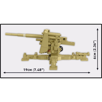 Cobi 3143 II WW Sd. Kfz. 8 táhnoucí 8,8 cm Flak 36, 1:35, 975 k, 2 f