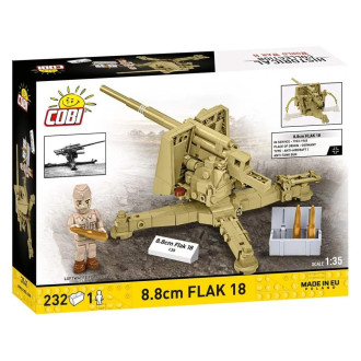 Cobi 3141 II WW 8,8 cm Flak 18, 1:35, 232 k, 1 f