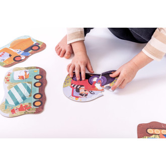 Betexa KukiKuk - Velké puzzle Stavební stroje