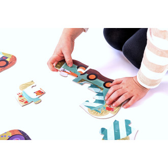Betexa KukiKuk - Velké puzzle Stavební stroje