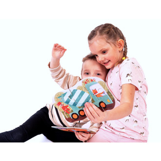 Betexa KukiKuk - Velké puzzle Stavební stroje