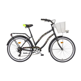 Jízdní kolo Liberty Butterfly 6spd 26" 2026 černé