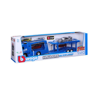 Bburago kamion Volvo FH16 w a Porsche 911 GT2 RS 1:43