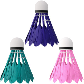 Badmintonové míčky z peří NILS NBL6213 multicolor, sada 3 ks