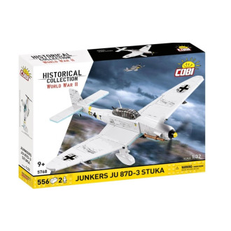 Cobi 5768 II WW Junkers JU 87D-3 STUKA, 1:32, 556 kostek a 2 figurky