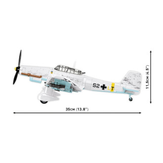 Cobi 5768 II WW Junkers JU 87D-3 STUKA, 1:32, 556 kostek a 2 figurky