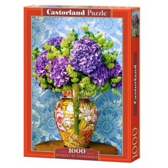 Castorland puzzle 1000 dílků - Kytice hortenzií